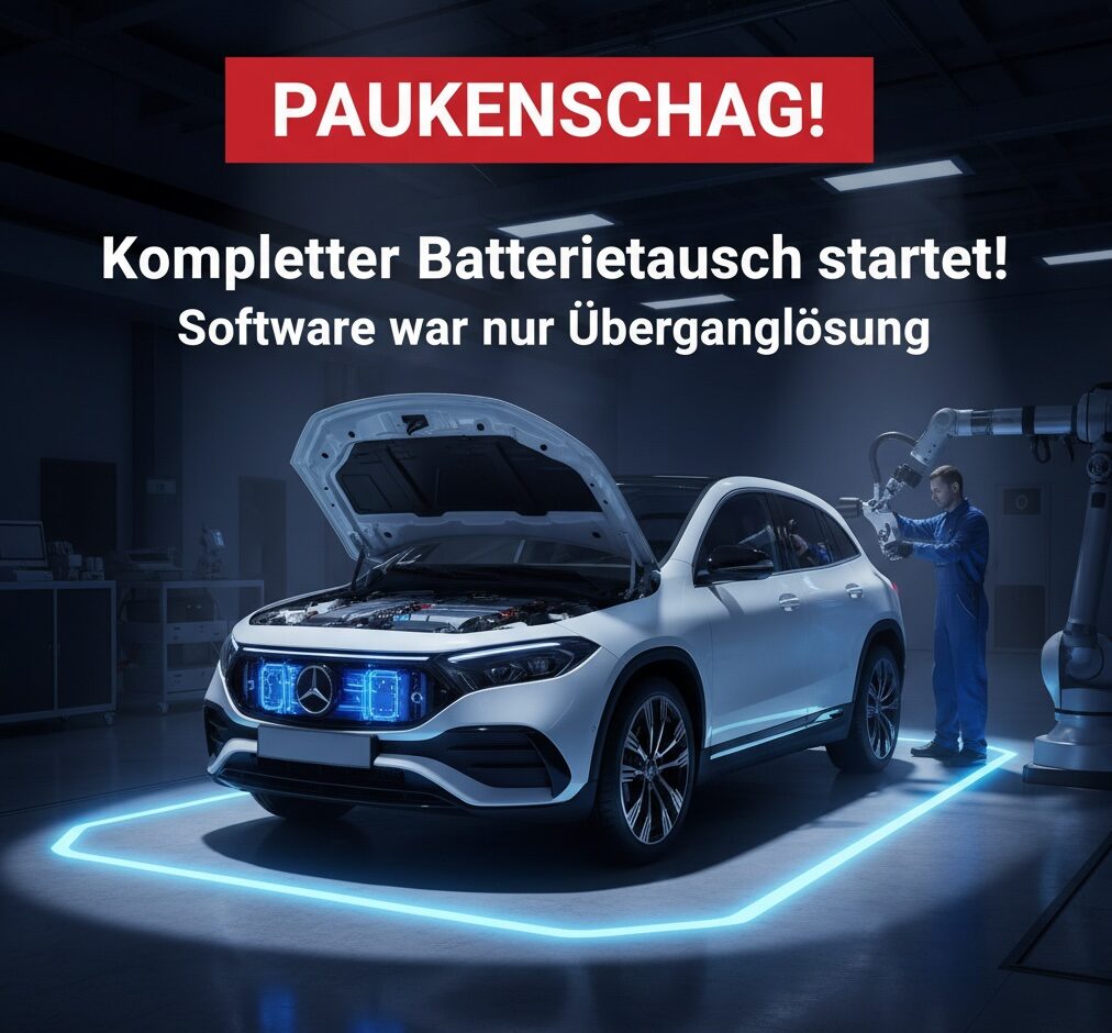 Mercedes Werkstatt Austausch Hochvoltbatterie EQA EQB